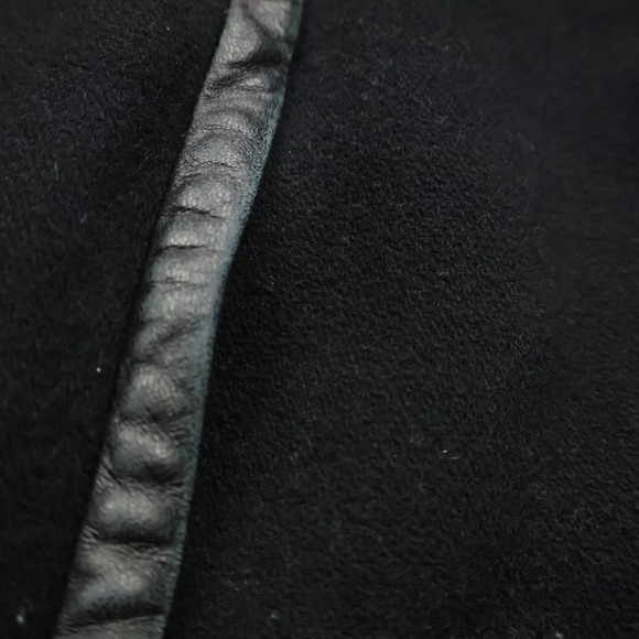 Madewell Coat Women's 4 Black Wool Blend Collared Jacket Zip Pockets‎ - Picture 3 of 12